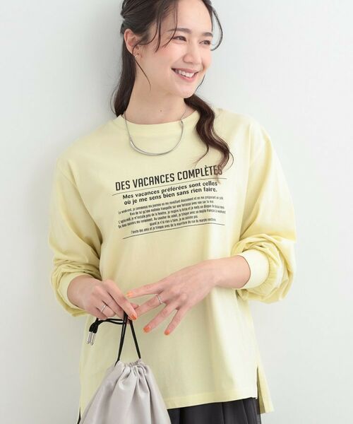 SHOO・LA・RUE / シューラルー Tシャツ | プリントアソートロンT（ライトイエロー(230)）