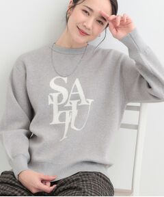 SHOO・LA・RUE / シューラルー ニット・セーター | 【洗える】もちもちタッチが心地よいスウェットライクロゴニット