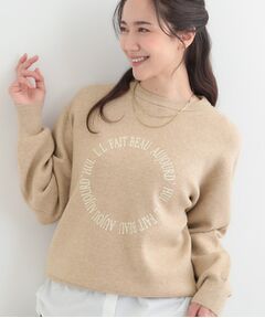 SHOO・LA・RUE / シューラルー ニット・セーター | 【洗える】もちもちタッチが心地よいスウェットライクロゴニット