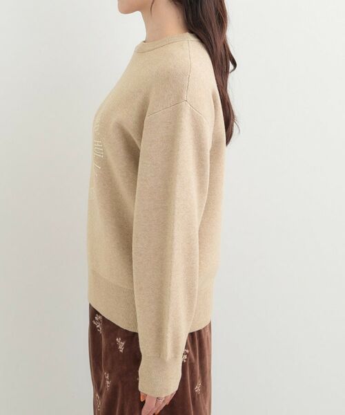 SHOO・LA・RUE / シューラルー ニット・セーター | 【洗える】もちもちタッチが心地よいスウェットライクロゴニット | 詳細14