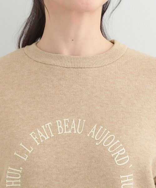 SHOO・LA・RUE / シューラルー ニット・セーター | 【洗える】もちもちタッチが心地よいスウェットライクロゴニット | 詳細16