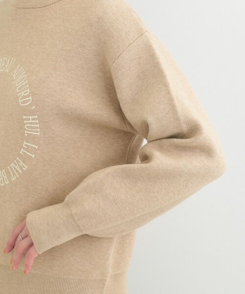 SHOO・LA・RUE / シューラルー ニット・セーター | 【洗える】もちもちタッチが心地よいスウェットライクロゴニット | 詳細17