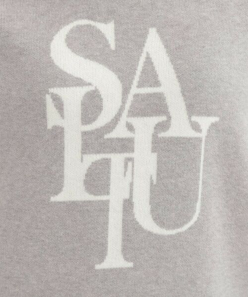 SHOO・LA・RUE / シューラルー ニット・セーター | 【洗える】もちもちタッチが心地よいスウェットライクロゴニット | 詳細4