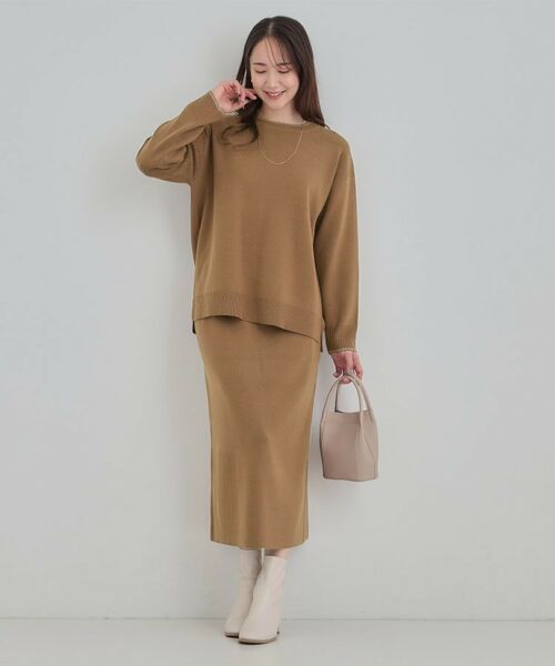 SHOO・LA・RUE / シューラルー ニット・セーター | 【洗える/セットアップ可/毛玉になりにくい】クルーネックニット | 詳細15