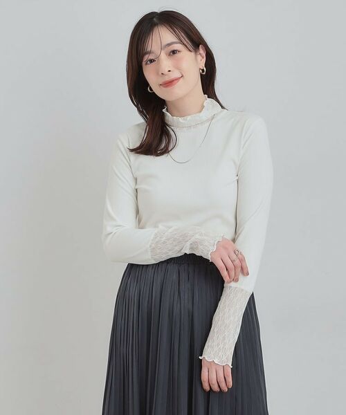 SHOO・LA・RUE / シューラルー カットソー | レース切り替えインナー | 詳細1