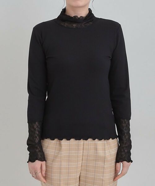 SHOO・LA・RUE / シューラルー カットソー | レース切り替えインナー | 詳細10