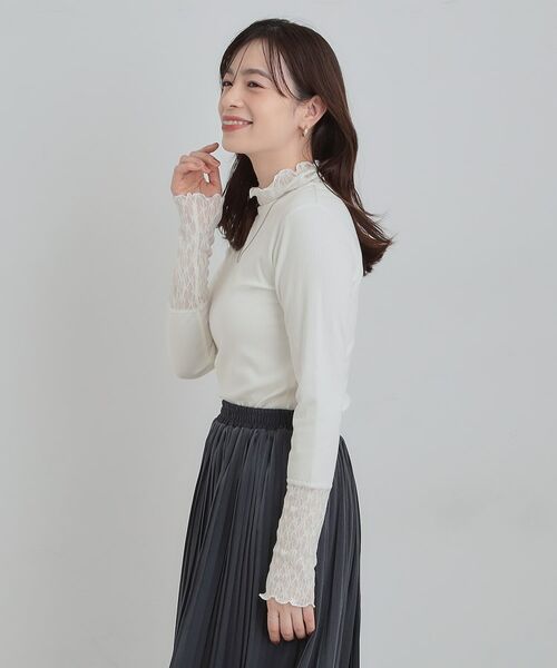 SHOO・LA・RUE / シューラルー カットソー | レース切り替えインナー | 詳細2