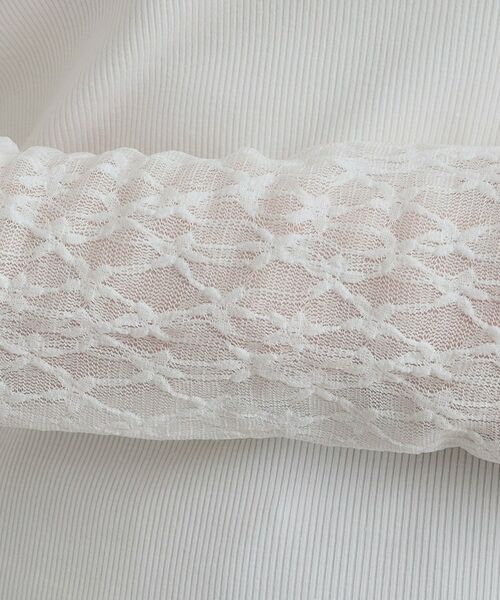 SHOO・LA・RUE / シューラルー カットソー | レース切り替えインナー | 詳細4