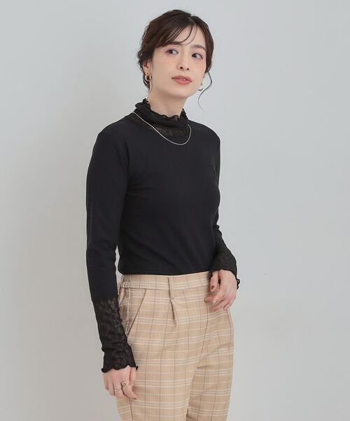 SHOO・LA・RUE / シューラルー カットソー | レース切り替えインナー | 詳細5