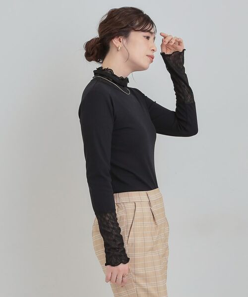 SHOO・LA・RUE / シューラルー カットソー | レース切り替えインナー | 詳細6