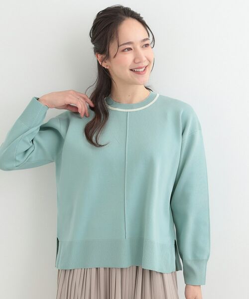 SHOO・LA・RUE / シューラルー ニット・セーター | 【洗える】スポンディッシュパイピングニット | 詳細1