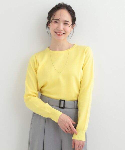 SHOO・LA・RUE / シューラルー ニット・セーター | 【洗える】シンプルきれい見え クルーネックニット | 詳細1