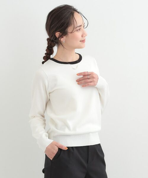 SHOO・LA・RUE / シューラルー ニット・セーター | 【洗える】シンプルきれい見え クルーネックニット | 詳細10