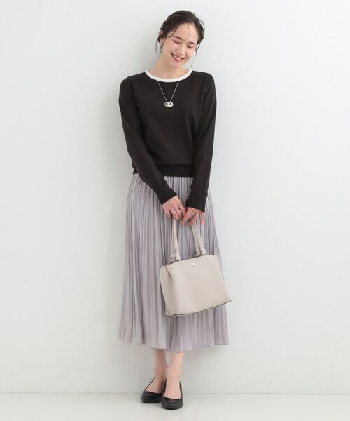 SHOO・LA・RUE / シューラルー ニット・セーター | 【洗える】シンプルきれい見え クルーネックニット | 詳細15