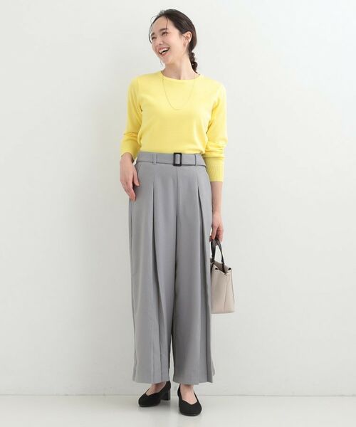 SHOO・LA・RUE / シューラルー ニット・セーター | 【洗える】シンプルきれい見え クルーネックニット | 詳細3