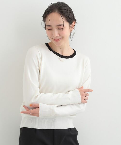 SHOO・LA・RUE / シューラルー ニット・セーター | 【洗える】シンプルきれい見え クルーネックニット | 詳細9