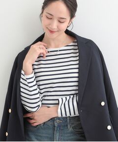 SHOO・LA・RUE / シューラルー Tシャツ | ボートネック ボーダーロンT