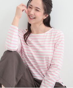 SHOO・LA・RUE / シューラルー Tシャツ | ボートネック ボーダーロンT