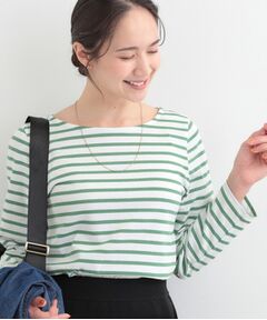 SHOO・LA・RUE / シューラルー Tシャツ | ボートネック ボーダーロンT