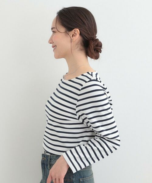 SHOO・LA・RUE / シューラルー Tシャツ | ボートネック ボーダーロンT | 詳細14