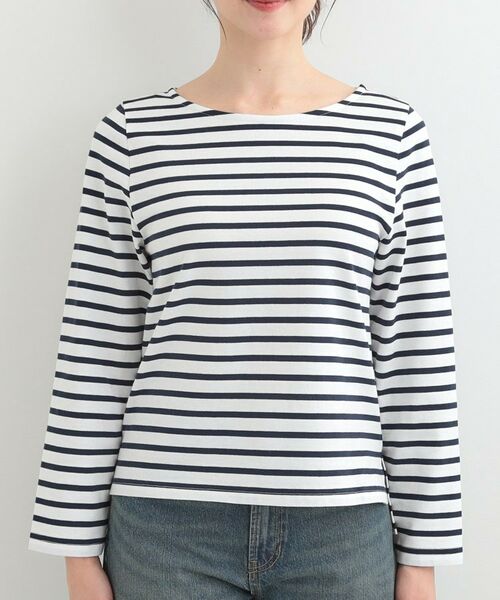 SHOO・LA・RUE / シューラルー Tシャツ | ボートネック ボーダーロンT | 詳細17