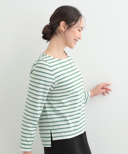 SHOO・LA・RUE / シューラルー Tシャツ | ボートネック ボーダーロンT | 詳細6