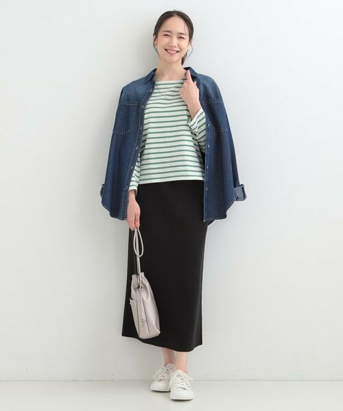 SHOO・LA・RUE / シューラルー Tシャツ | ボートネック ボーダーロンT | 詳細7