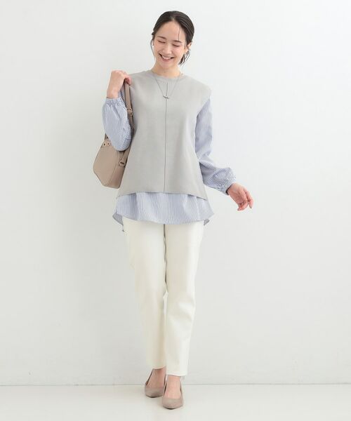 SHOO・LA・RUE / シューラルー ニット・セーター | 【2点セット】軽くてきれい見え ニットベスト＋ブラウスセット | 詳細10