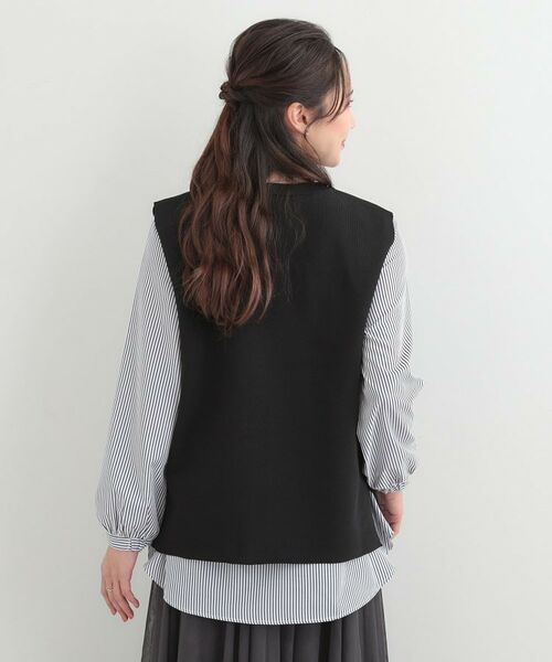 SHOO・LA・RUE / シューラルー ニット・セーター | 【2点セット】軽くてきれい見え ニットベスト＋ブラウスセット | 詳細16