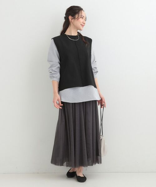 SHOO・LA・RUE / シューラルー ニット・セーター | 【2点セット】軽くてきれい見え ニットベスト＋ブラウスセット | 詳細17