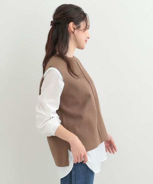 SHOO・LA・RUE / シューラルー ニット・セーター | 【2点セット】軽くてきれい見え ニットベスト＋ブラウスセット | 詳細23