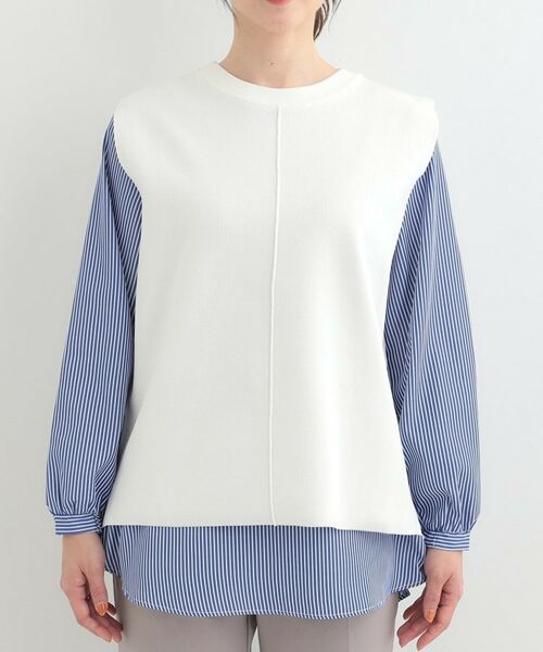 SHOO・LA・RUE / シューラルー ニット・セーター | 【2点セット】軽くてきれい見え ニットベスト＋ブラウスセット | 詳細29