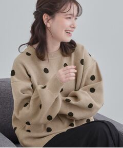 SHOO・LA・RUE / シューラルー ニット・セーター | ドット柄ジャカードニット