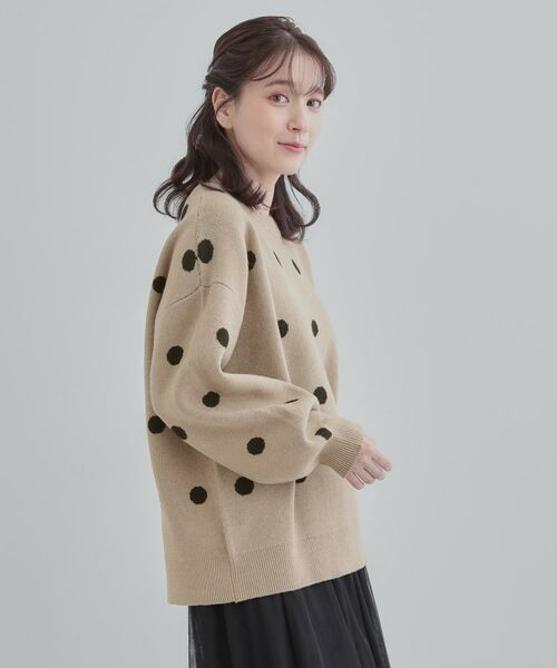 SHOO・LA・RUE / シューラルー ニット・セーター | ドット柄ジャカードニット | 詳細10