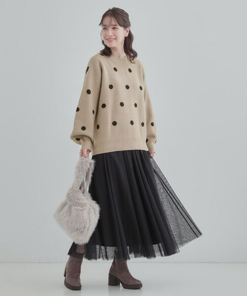 SHOO・LA・RUE / シューラルー ニット・セーター | ドット柄ジャカードニット | 詳細11