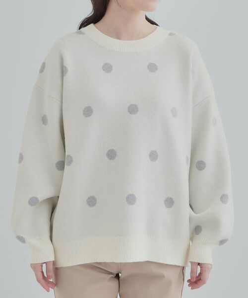 SHOO・LA・RUE / シューラルー ニット・セーター | ドット柄ジャカードニット | 詳細13