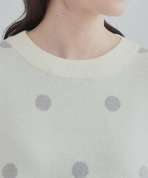 SHOO・LA・RUE / シューラルー ニット・セーター | ドット柄ジャカードニット | 詳細16