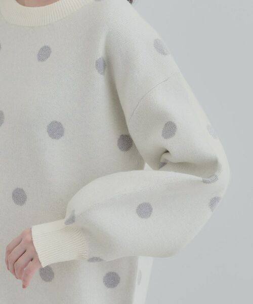 SHOO・LA・RUE / シューラルー ニット・セーター | ドット柄ジャカードニット | 詳細17