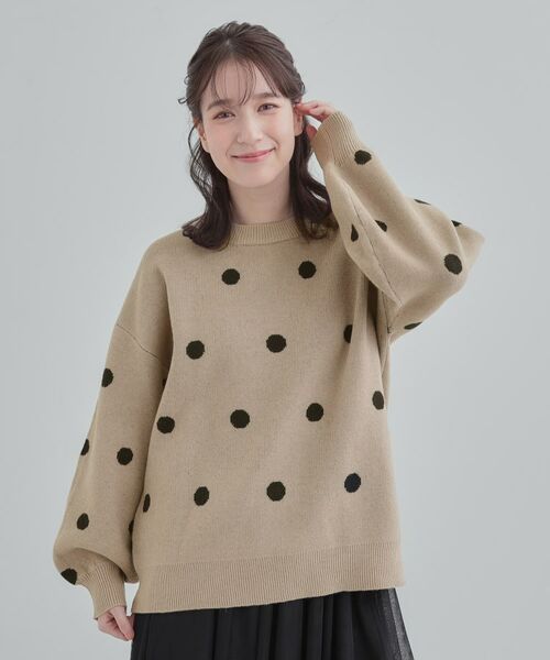 SHOO・LA・RUE / シューラルー ニット・セーター | ドット柄ジャカードニット | 詳細9