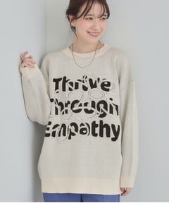 SHOO・LA・RUE / シューラルー ニット・セーター | お花ロゴジャカードニット