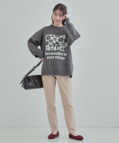SHOO・LA・RUE / シューラルー ニット・セーター | お花ロゴジャカードニット | 詳細11