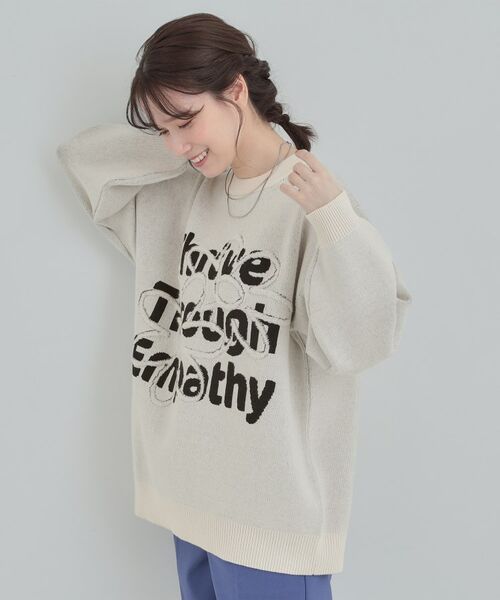 SHOO・LA・RUE / シューラルー ニット・セーター | お花ロゴジャカードニット | 詳細2