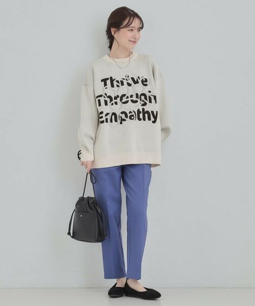 SHOO・LA・RUE / シューラルー ニット・セーター | お花ロゴジャカードニット | 詳細3