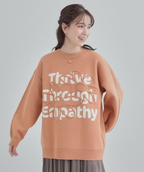 SHOO・LA・RUE / シューラルー ニット・セーター | お花ロゴジャカードニット | 詳細5