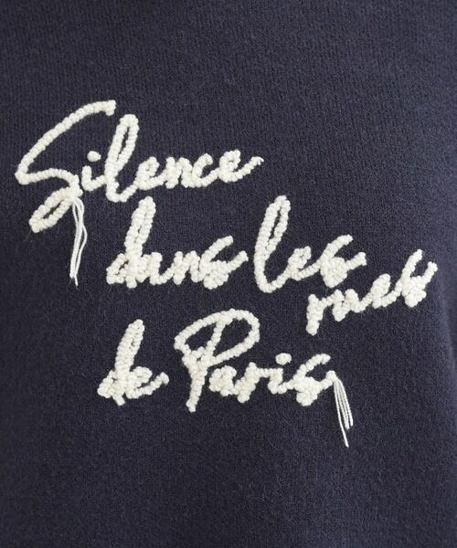 SHOO・LA・RUE / シューラルー ニット・セーター | スカラップが大人かわいい 刺繍ロゴニット コード刺繍ニット | 詳細8