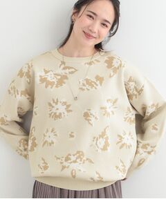 SHOO・LA・RUE / シューラルー ニット・セーター | フラワージャカードスポンデイッシュニット