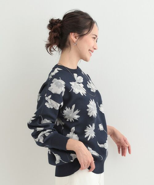 SHOO・LA・RUE / シューラルー ニット・セーター | フラワージャカードスポンデイッシュニット | 詳細10