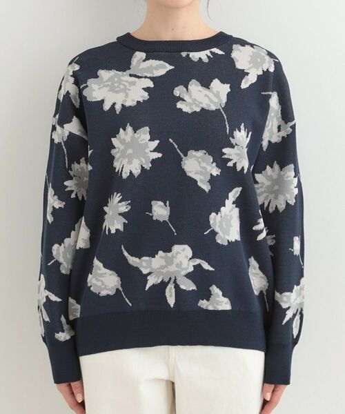 SHOO・LA・RUE / シューラルー ニット・セーター | フラワージャカードスポンデイッシュニット | 詳細13