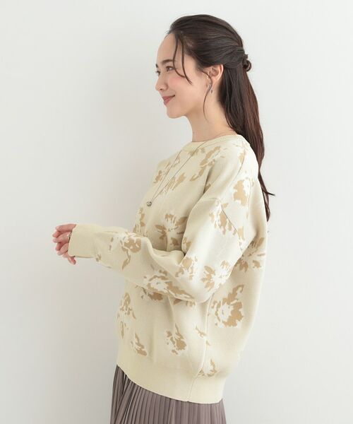 SHOO・LA・RUE / シューラルー ニット・セーター | フラワージャカードスポンデイッシュニット | 詳細6