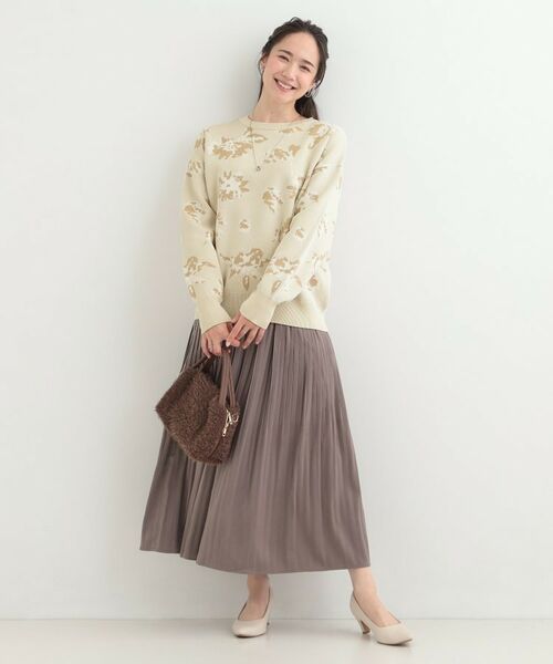 SHOO・LA・RUE / シューラルー ニット・セーター | フラワージャカードスポンデイッシュニット | 詳細7